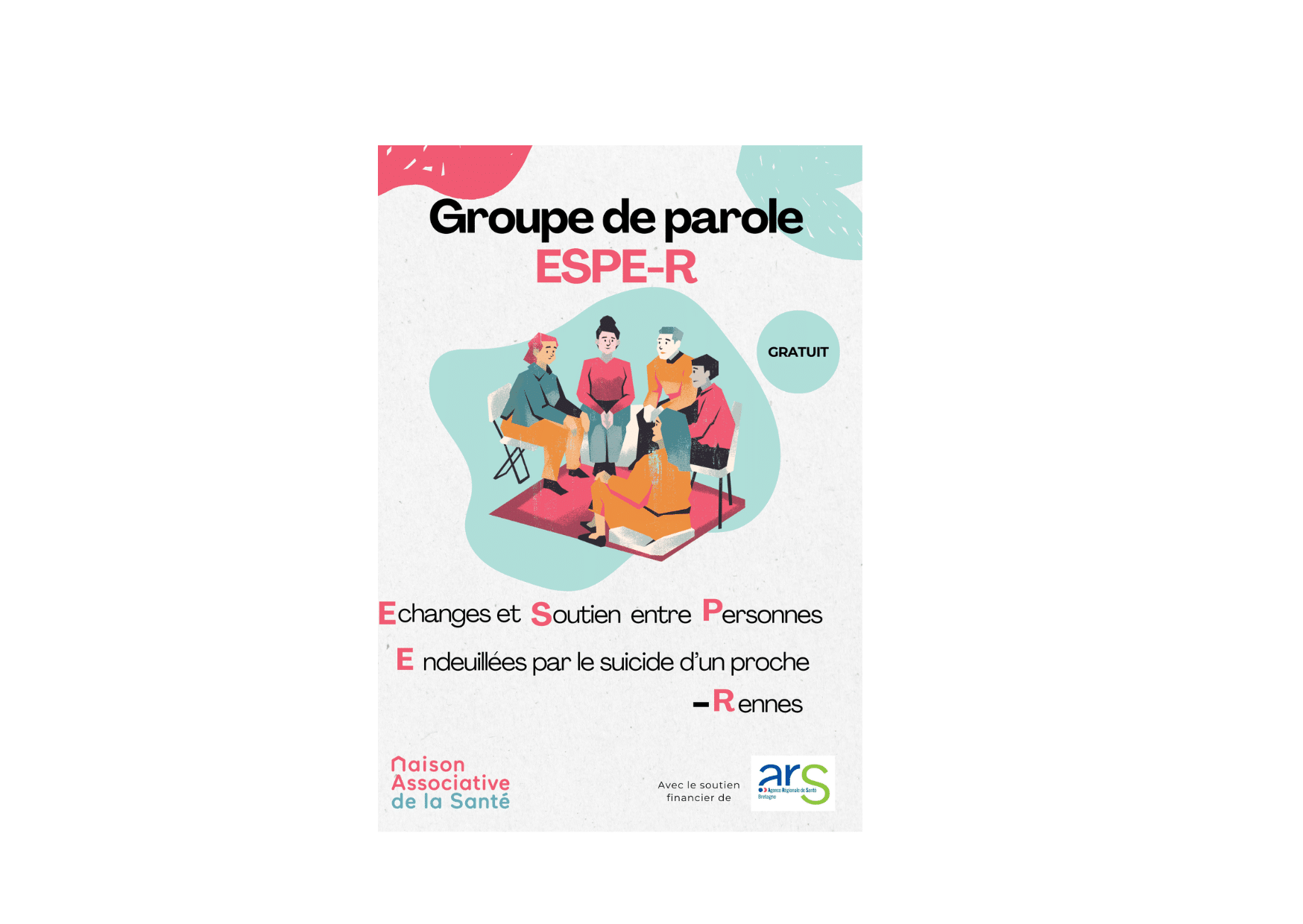 Création du Groupe de parole ESPE-R , pour les personnes endeuillées